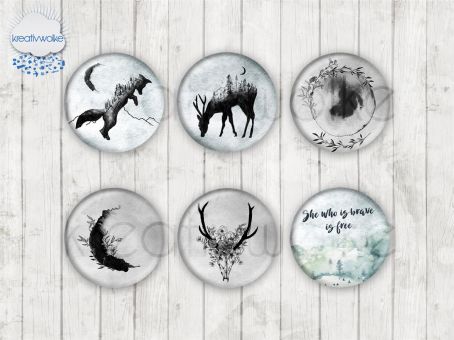 Motiv-Cabochons 1851 12mm (12 Stk)